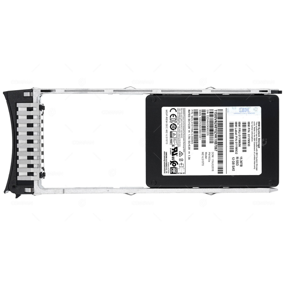 01YM656 IBM FLASH SSD 15.36TB SAS 12G 2.5" SFF FOR STORWIZE V5030F